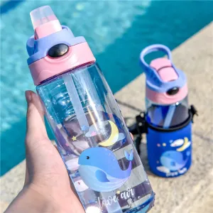 Leakproof Cartoon Kids Straw Sippy Cup 550ml