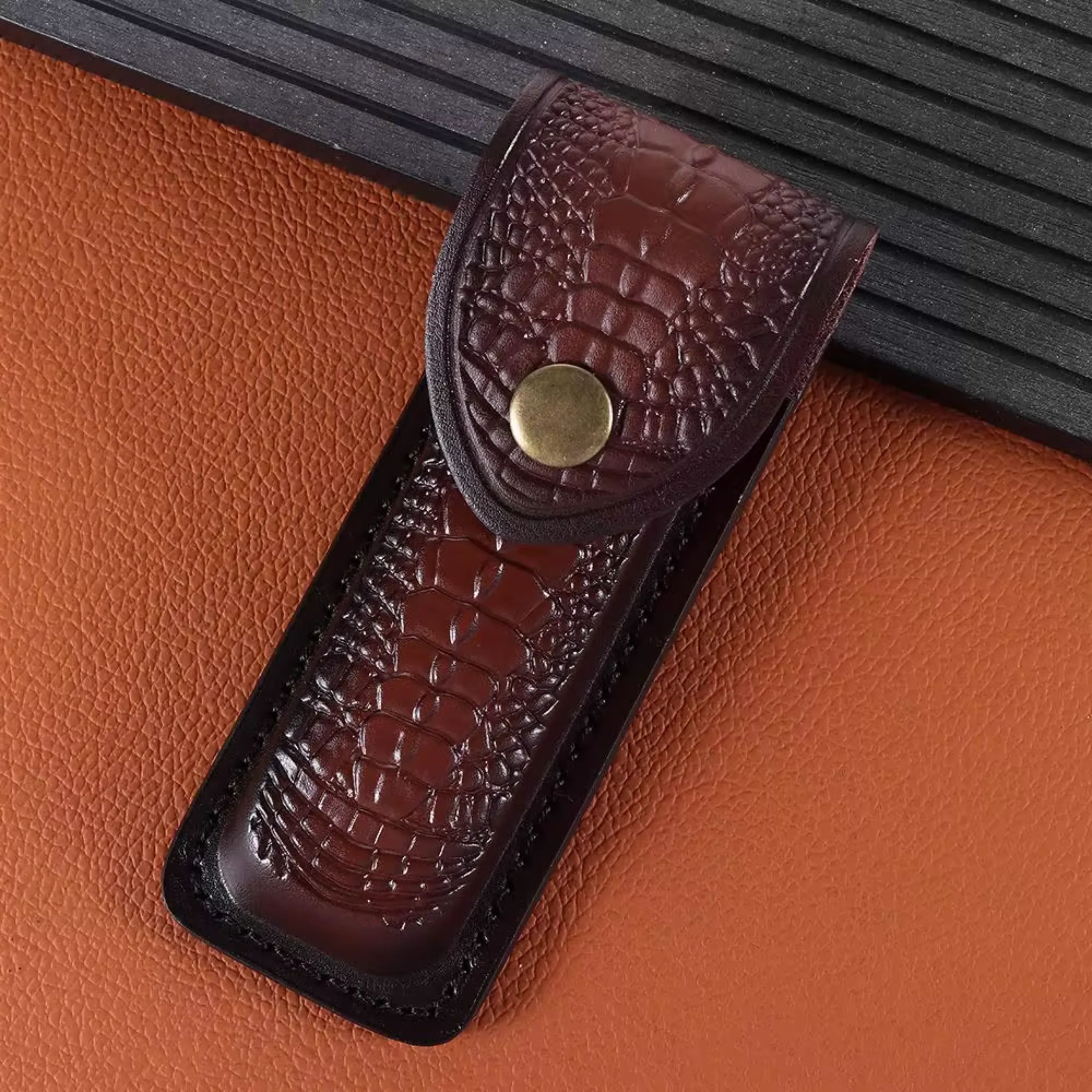 Leather Multitool Pouch for Hiking Knife Sheath