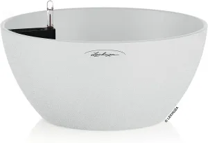 Lechuza 13847 Cubeto Color Bowl 40 Self-Watering Planter for Indoor and Outdoor Use, 15.75" Diameter x 7", White