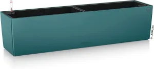 Lechuza Plant Pot with sub-Irrigation System, Petrol Blue
