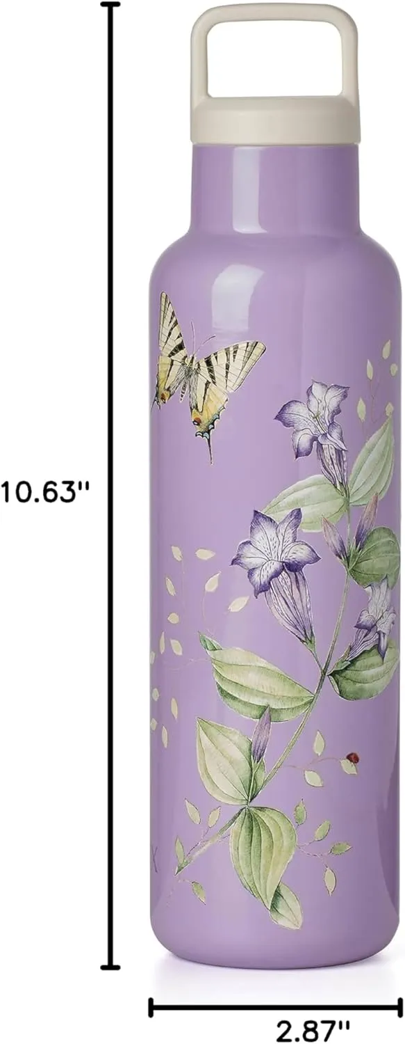 Lenox 895739 Butterfly Meadow Lavender Insulated Water Bottle