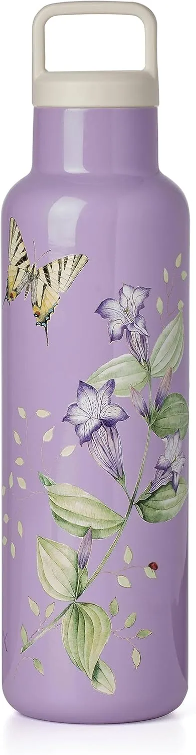 Lenox 895739 Butterfly Meadow Lavender Insulated Water Bottle