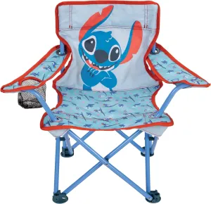 Lilo & Stitch Children's Chair Foldable Camp Chairs for Kids - Fold and Go Chair for Park, Sports or Patio Includes Carry Bag, by JAKKS Pacific Toddlers 24M 