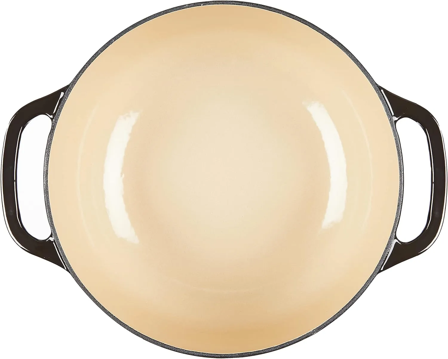 Lodge 6 Quart Enameled Cast Iron Dutch Oven with Lid – Dual Handles – Oven Safe up to 500° F or on Stovetop - Use to Marinate, Cook, Bake, Refrigerate and Serve – Midnight Chrome