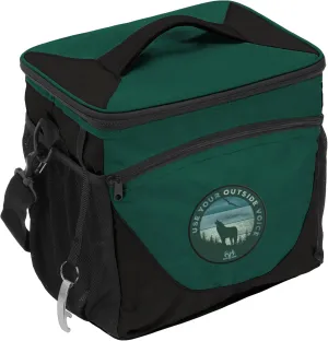 Logo Brands Outside Voice 24 Can Cooler 24-Can Insulated Cooler with Embroidered Logo, Bottle Opener & Carry Strap Unisex Adult, One Size, Team Color, Leak-Proof