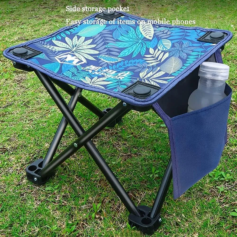 Lounge Deck Chair Ultralight Portable Mini Outdoor Chair Foldable Camping Stool Lightweight Fishing Chair for Hiking Picnic Gardening Beach Backpack with Carrying Bag-3