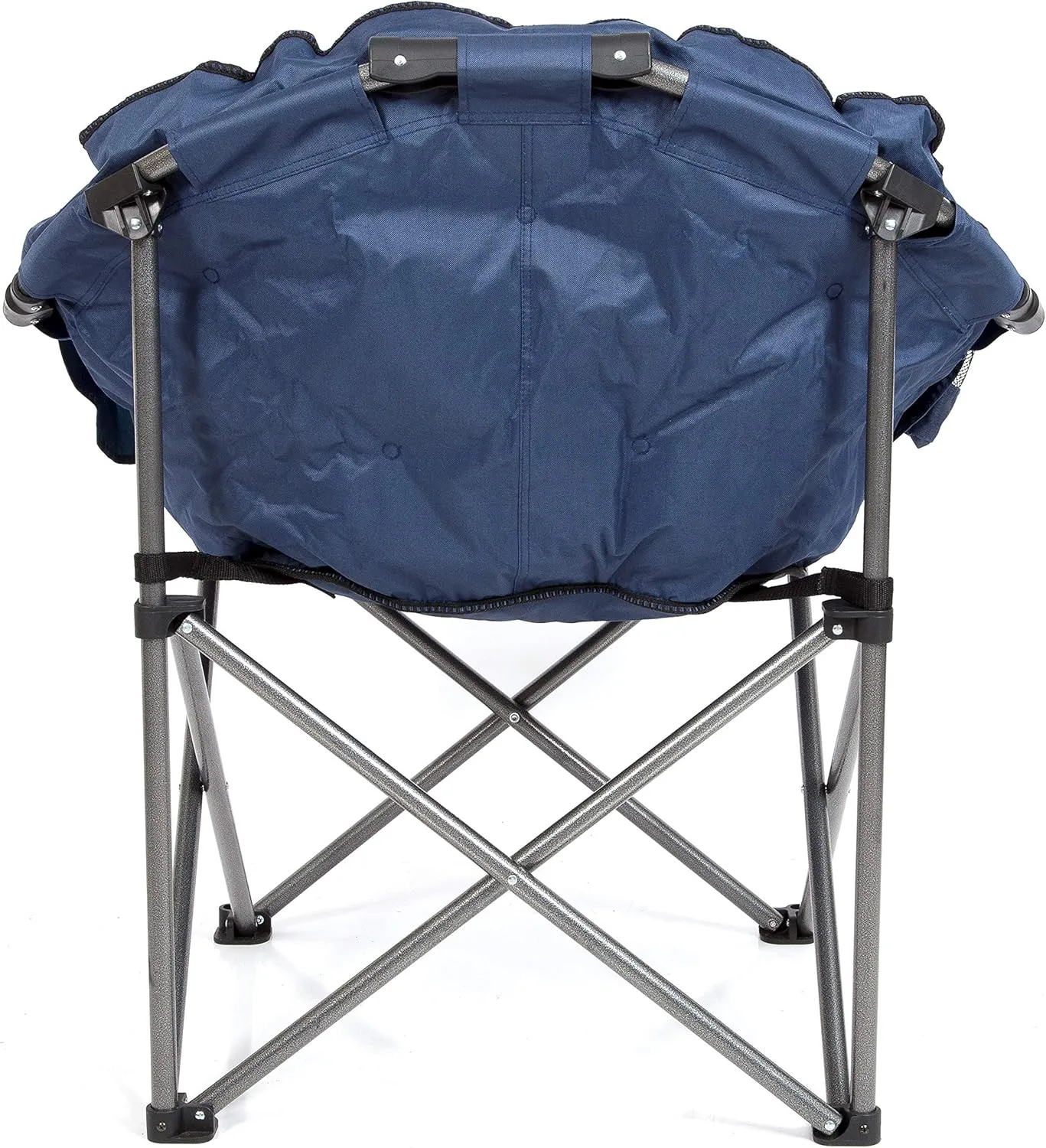 MacSports C932S-130, Blue Padded Cushion Outdoor Folding Lounge Patio Club Chair