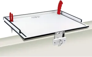 MAGMA Products, T10-310B Econo Mate Bait and Filet Table, White/Black, 20-Inch