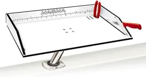 Magma's 21" Inch Fishing Fillet Table - Bait/Fillet Mate with LeveLock Mount, Rod Holder - HDPE, UV-Stabilized - Knife Holster, Plier Storage - USA Made, Corrosion Resistant - Boat Dock Accessories