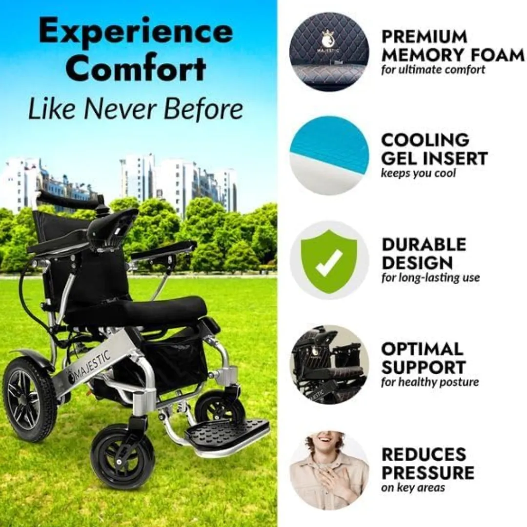 MAJESTIC IQ-8000 Remote Controlled Lightweight Electric Wheelchair
