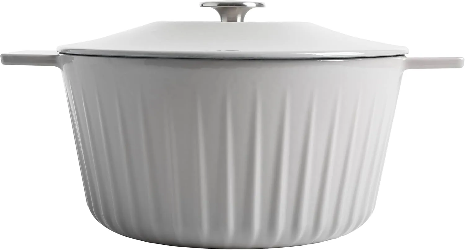 Martha Stewart Eastholm 3-Quart Enameled Cast Iron Dutch Oven - Grey