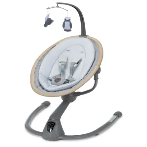 Maxi-Cosi Cassia Baby Swing: Portable, 360 Rotation, 5 Speeds, 12 Melodies, Recycled Fabric, Slate