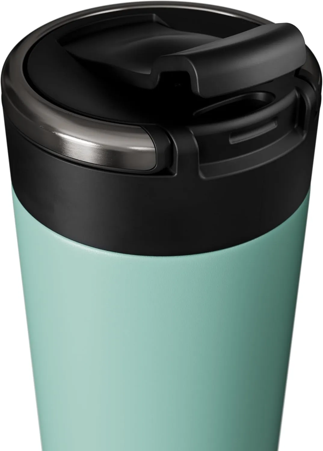 Maxi Stainless Steel Water Bottle 26oz - Double wall vacuum insulated | Integrated carry handle | leak proof flip top lid | Lightweight & stylish - Mint Green