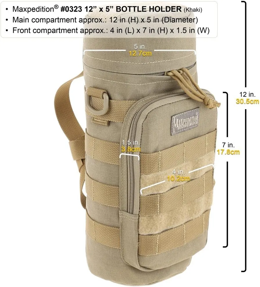MAXPEDITION 12-Inch X 5-Inch Bottle Holder