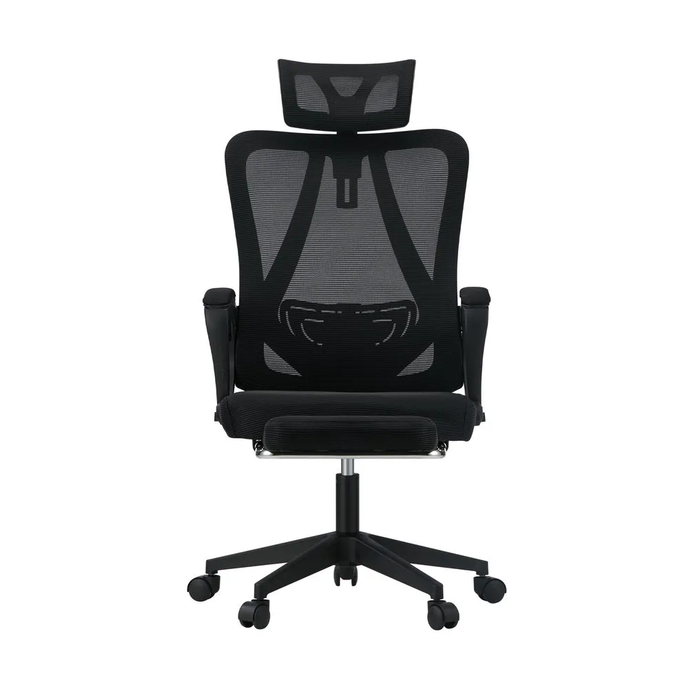 Mesh Office Chair Adjustable Lumbar Support Black/White