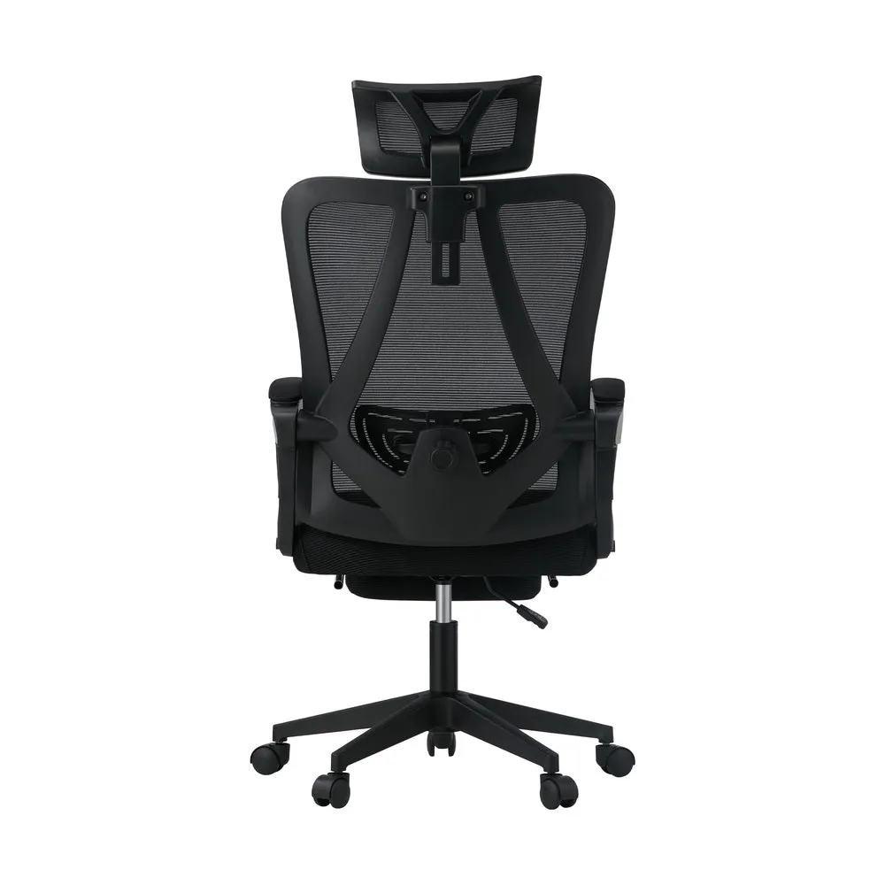Mesh Office Chair Adjustable Lumbar Support Black/White