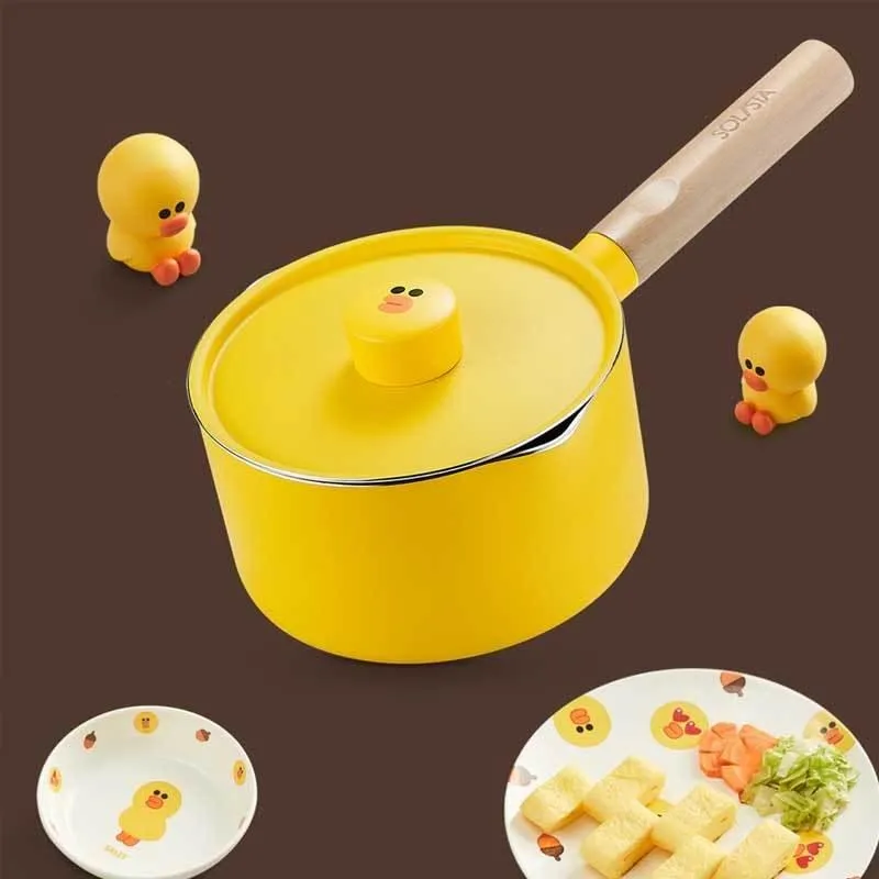 Mini Non-Stick Cartoon Pots - Cute Kitchen Cookware