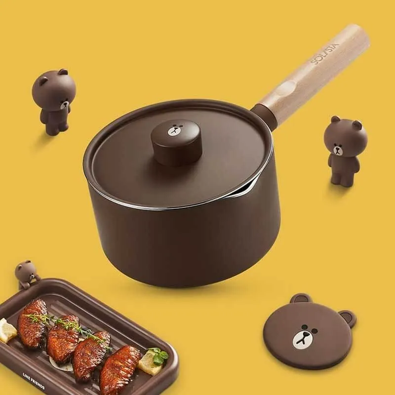 Mini Non-Stick Cartoon Pots - Cute Kitchen Cookware