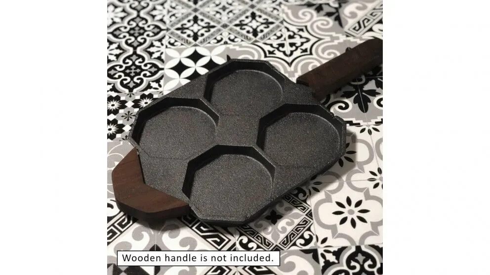 Mommy's Pot 23cm Cast-Iron Traditional Egg Pan Non-Stick Pre-Seasoned