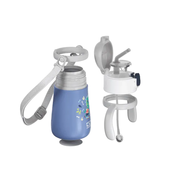 Monbento  MB Stram Insulated Kids Bottle- Blue Dino