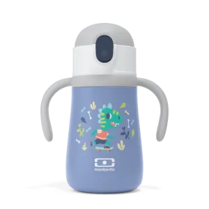 Monbento  MB Stram Insulated Kids Bottle- Blue Dino