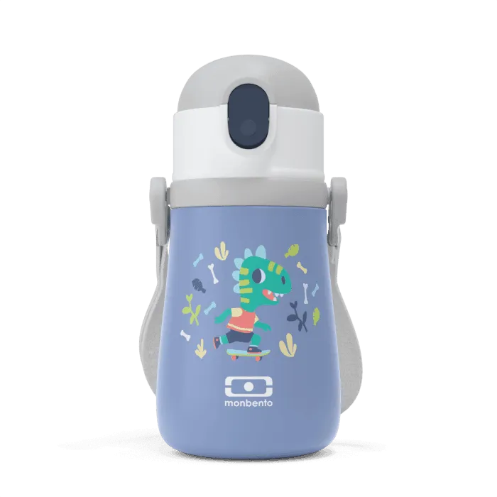 Monbento  MB Stram Insulated Kids Bottle- Blue Dino