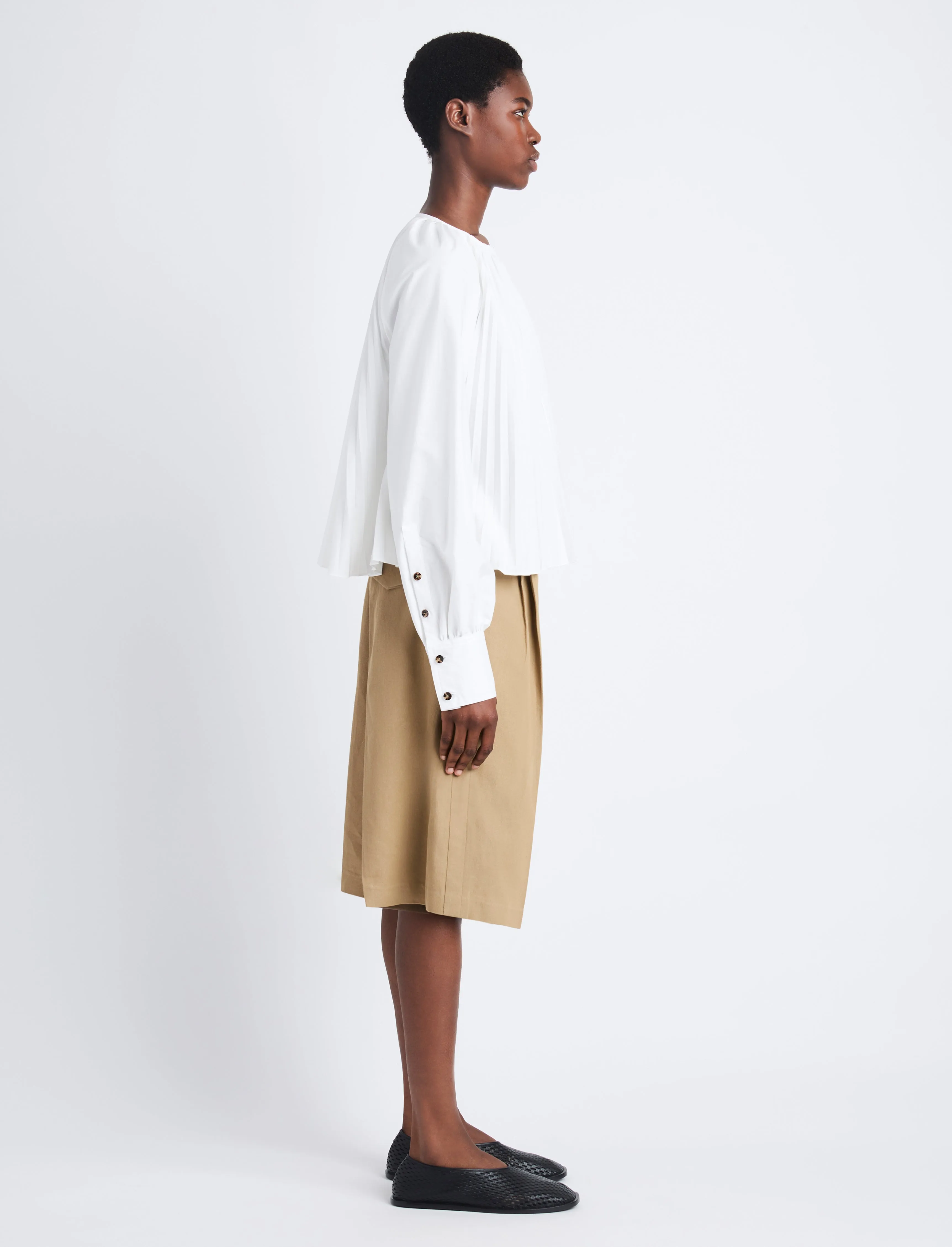 Monica Top in Compact Poplin