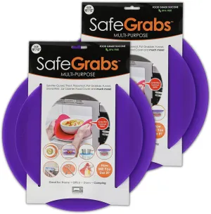 Multi-Purpose Silicone Original Microwave Mat as Seen on Shark Tank | Splatter Guard, Trivet, Hot Pad, Pot Holder, Minimize Mess (BPA Free, Heat Resistant, Dishwasher Safe) 2 Pack, Purple