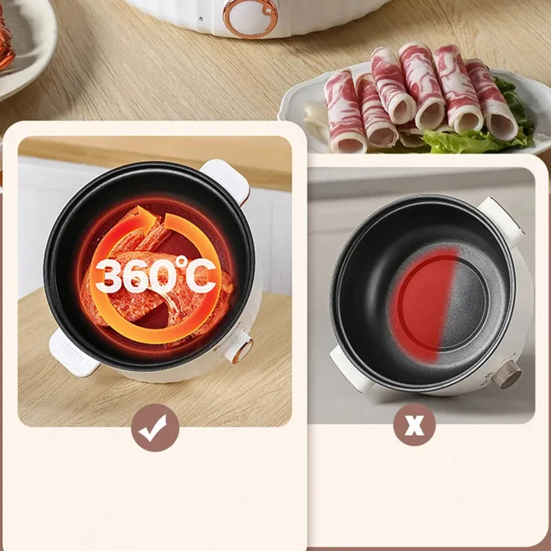 Multifunctional Electric Cooker Single/Double Layer Hot Pot Non-stick Pan