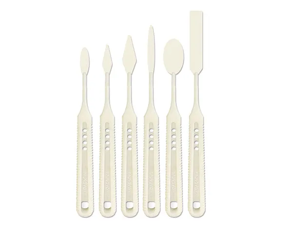 Mungyo Plastic Palette Knife Set 6 Small