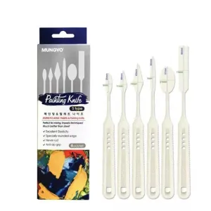Mungyo Plastic Palette Knife Set 6 Small