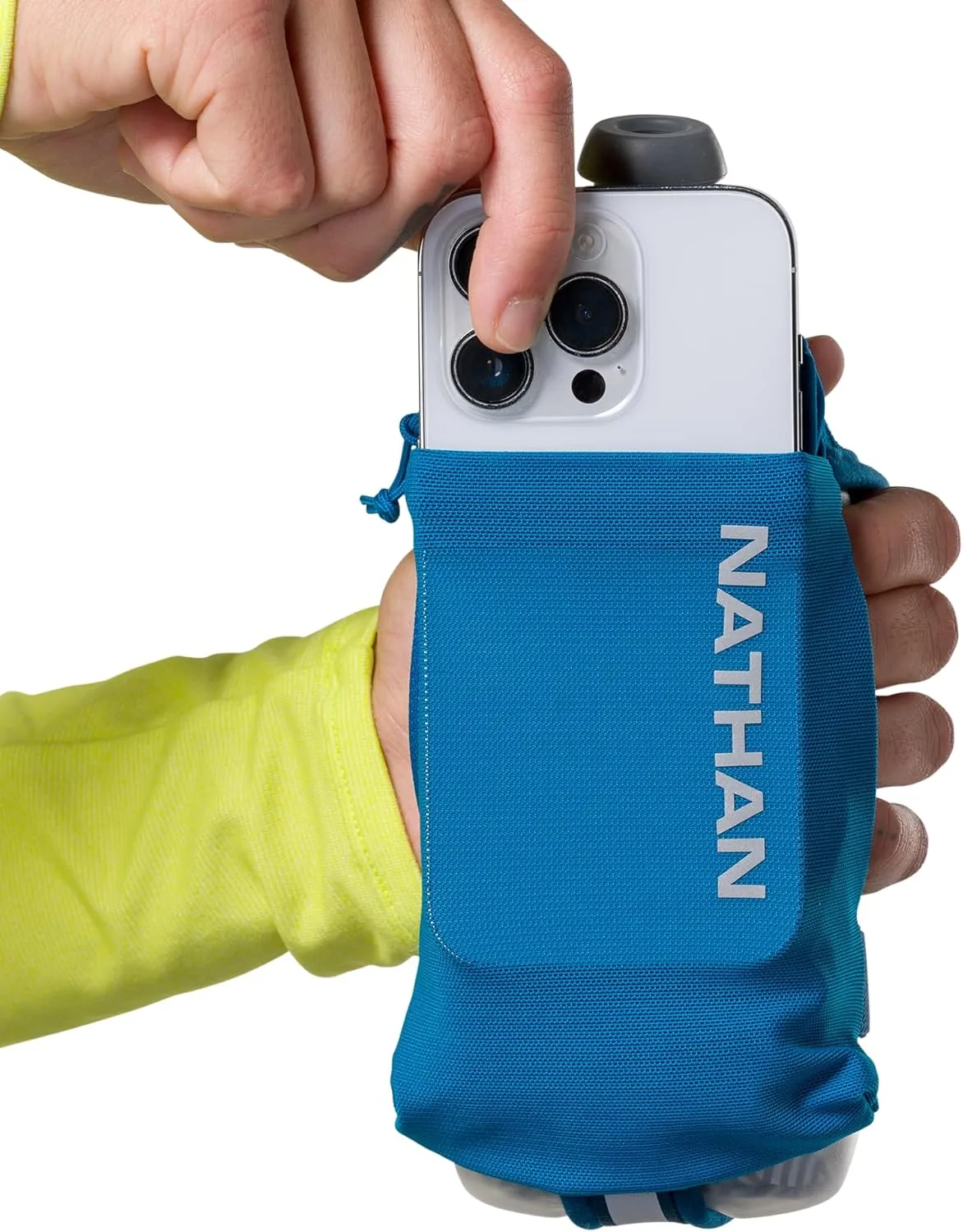Nathan - SpeedDraw 2 12oz Ins. Flask Deep Blue/Reflective Silver OSFA
