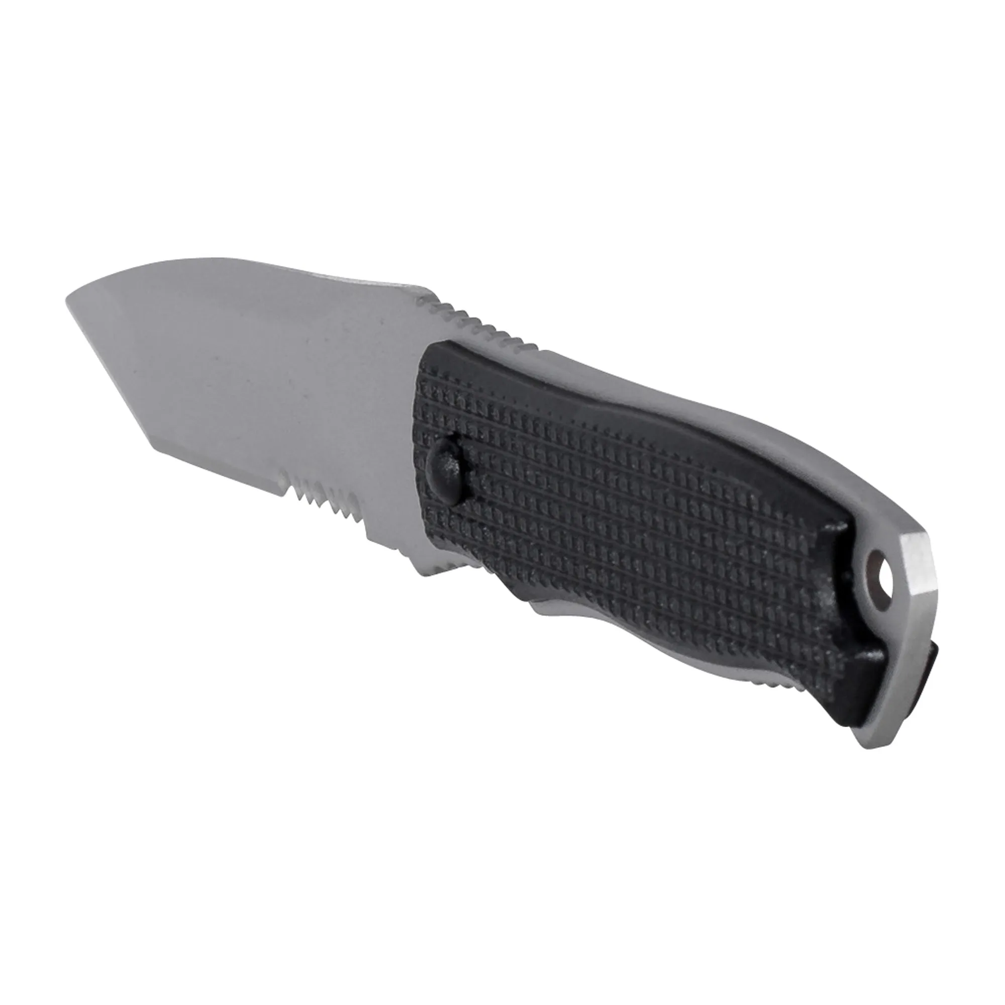 Neck Knife Slim black silver colored