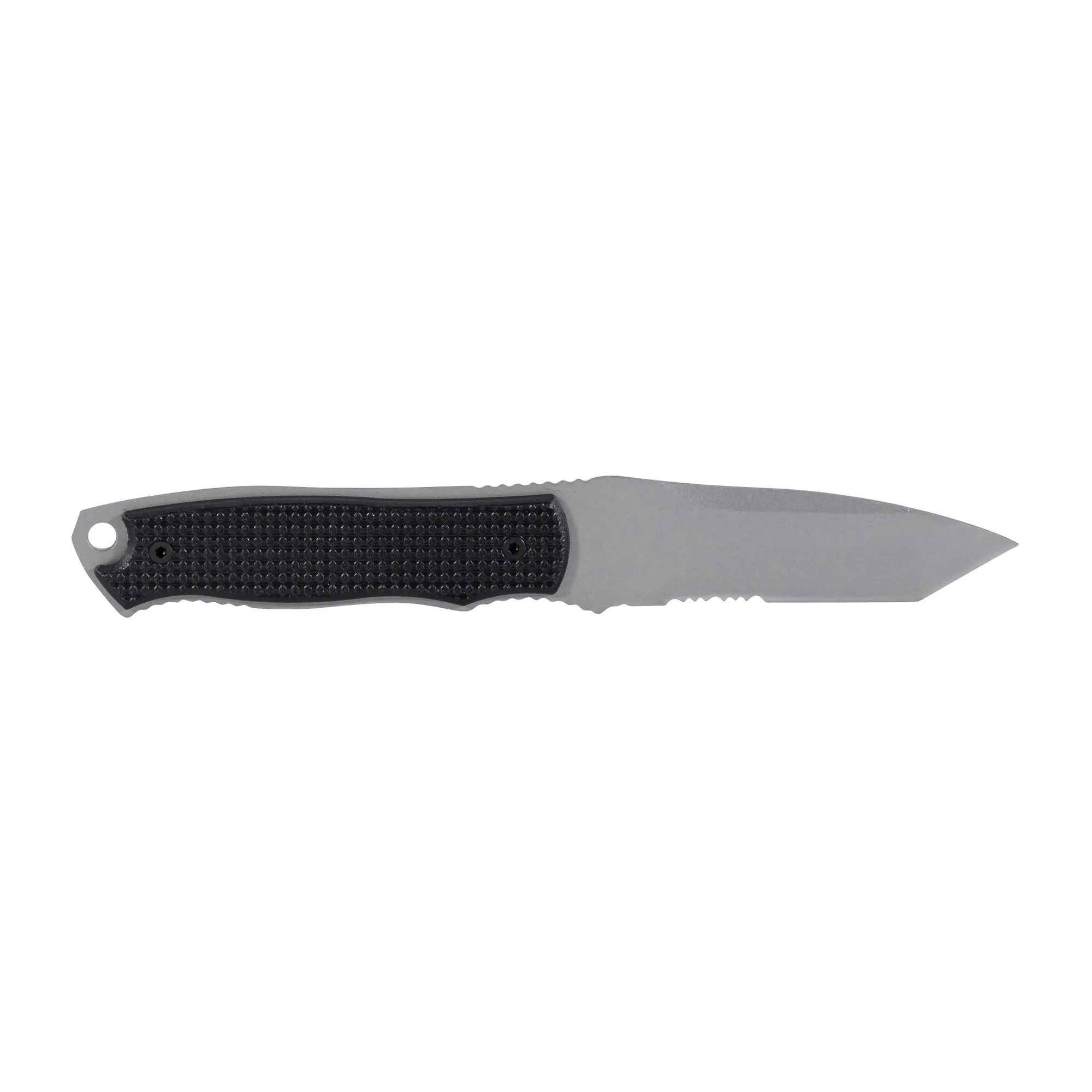 Neck Knife Slim black silver colored