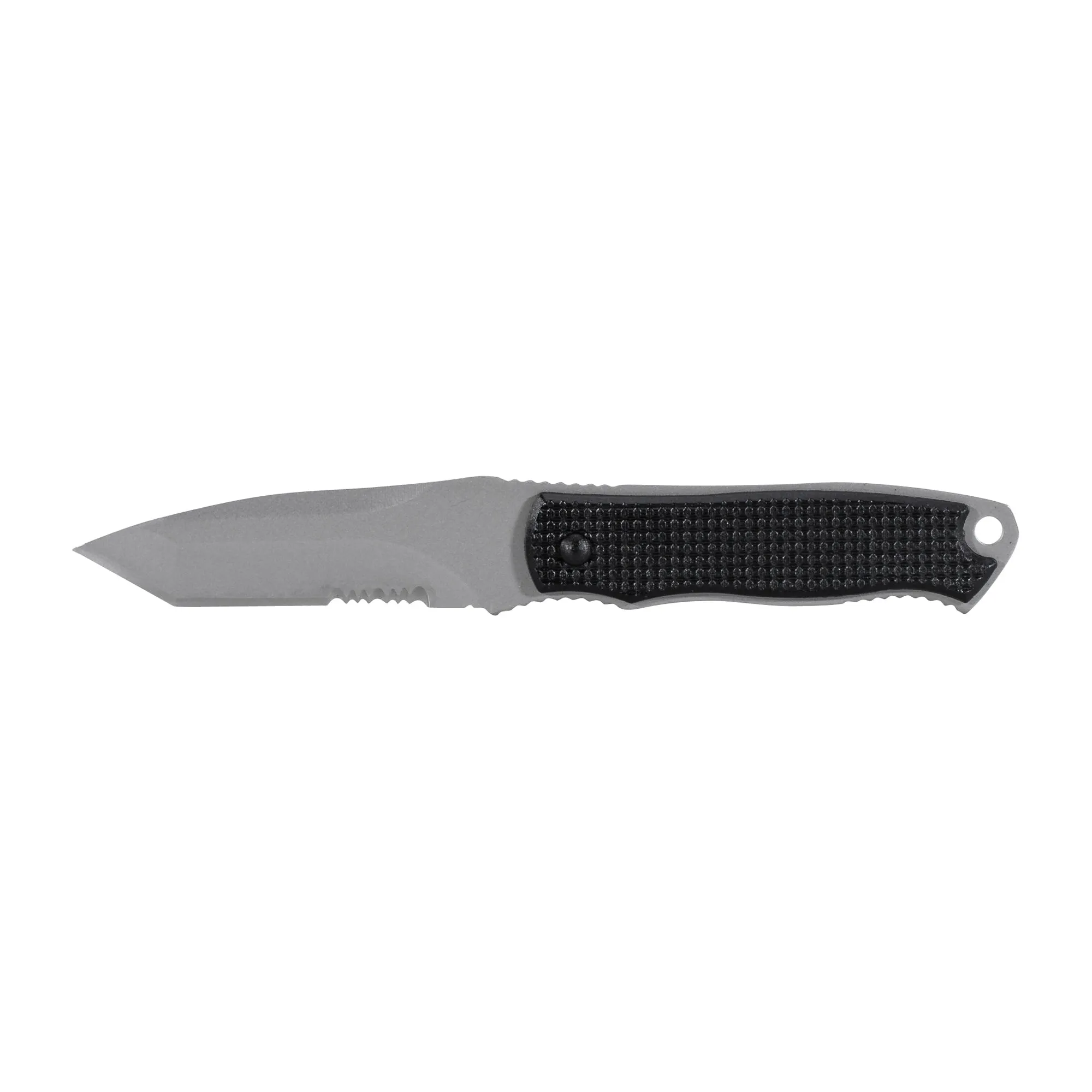 Neck Knife Slim black silver colored