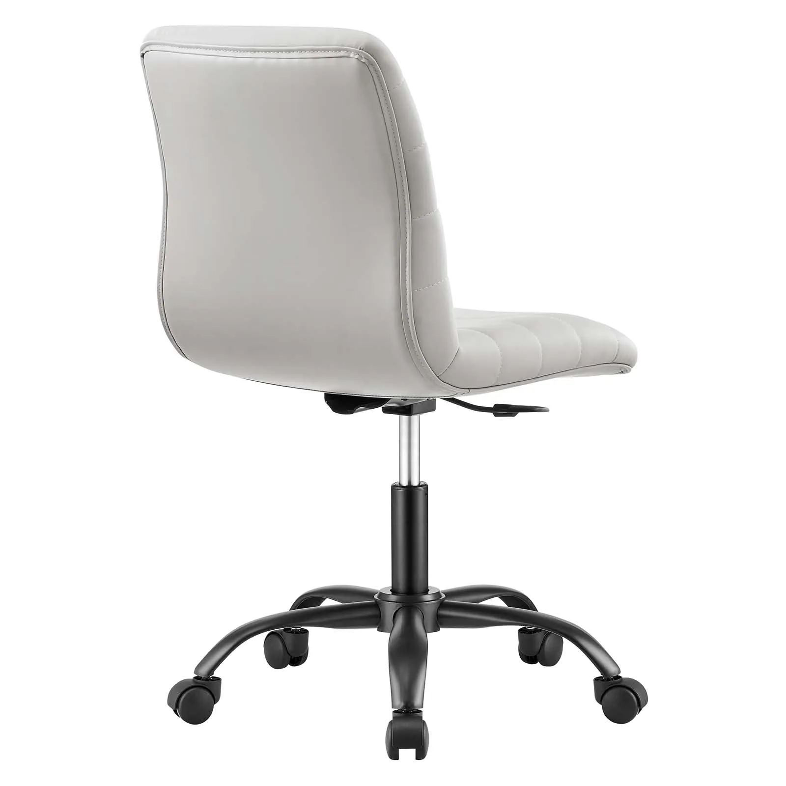 Nomad Ergonomic Office Chair in Light Gray Vegan Leather/Black