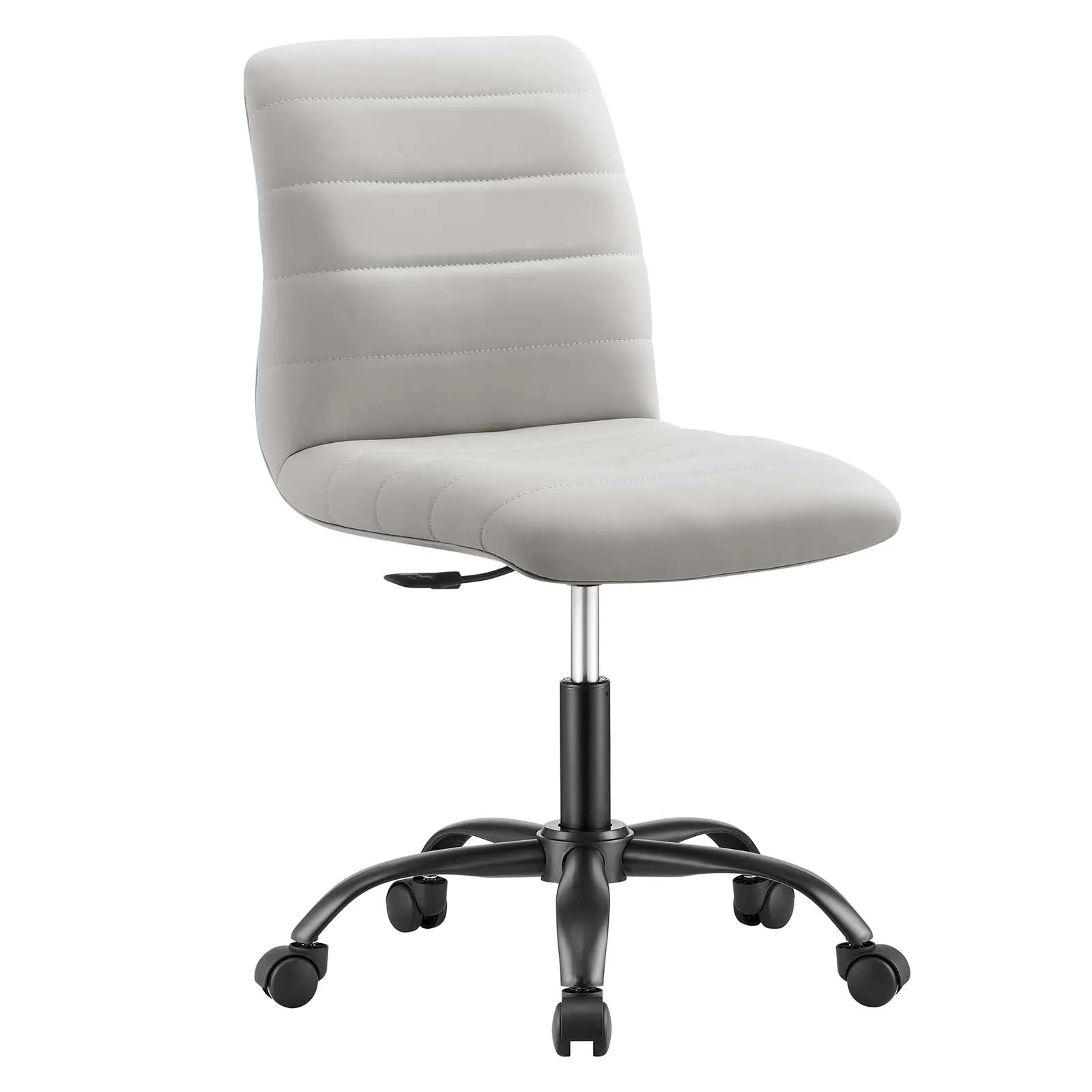 Nomad Ergonomic Office Chair in Light Gray Vegan Leather/Black