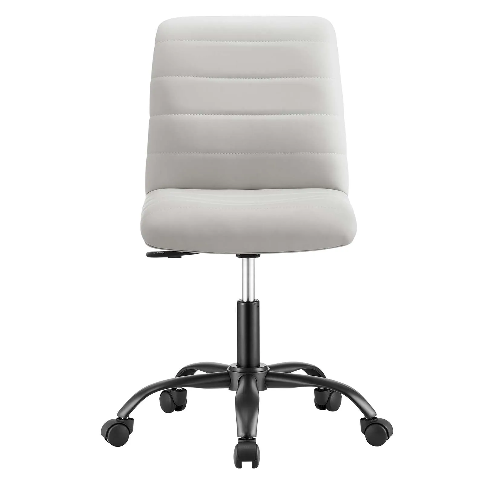 Nomad Ergonomic Office Chair in Light Gray Vegan Leather/Black