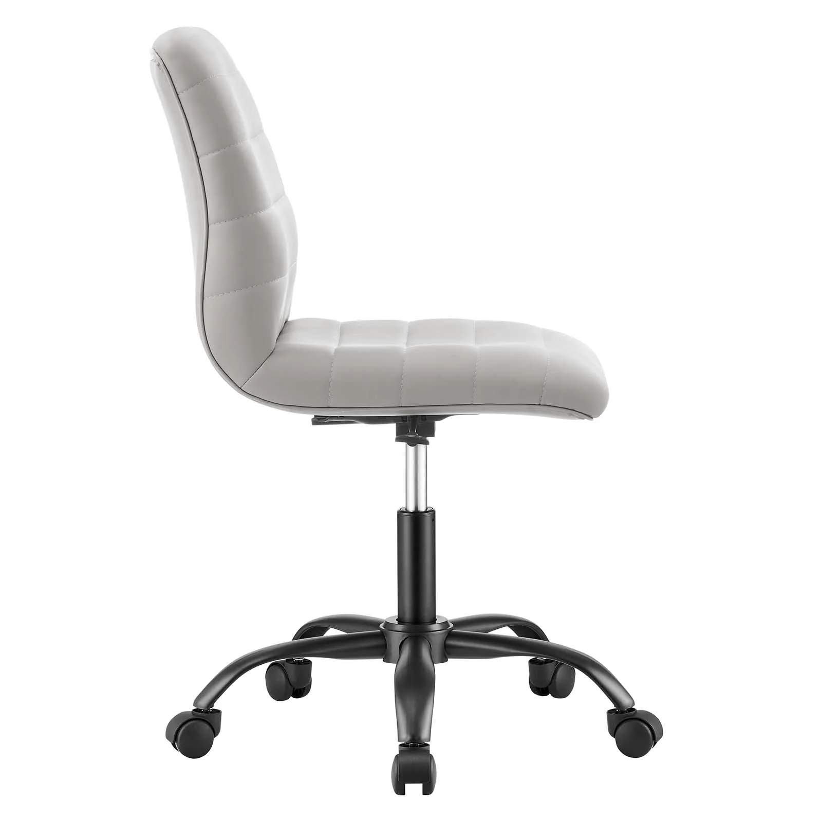 Nomad Ergonomic Office Chair in Light Gray Vegan Leather/Black