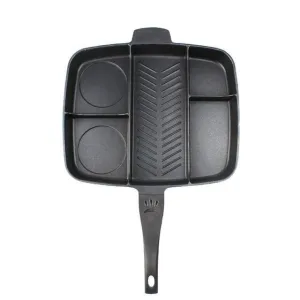 Non-stick 5 in 1 Divided Grill All-in-One Frying Pan