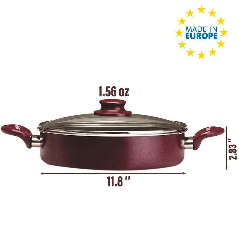 Non-Stick Eco-Friendly Pot Scratch-Proof Durable Cooking Pot, 11.8"