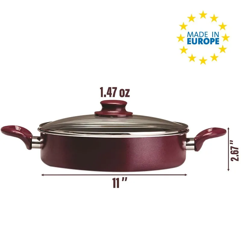 Non-Stick Eco-Friendly Pot Scratch-Proof Durable Cooking Pot, 11"