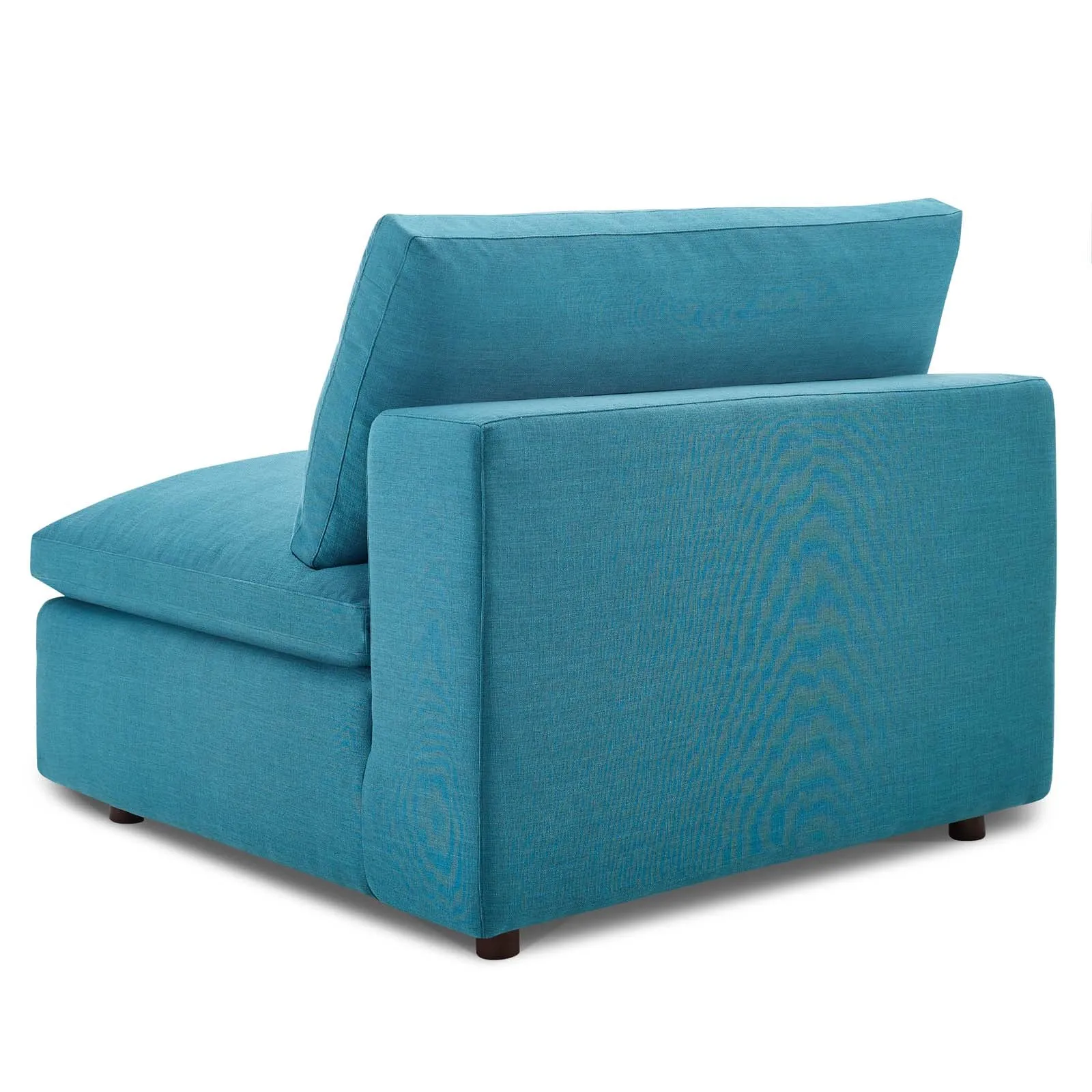 Occasional Commie Down Filled Overstuffed Armless Chair - Clean - Lined Modern Chair