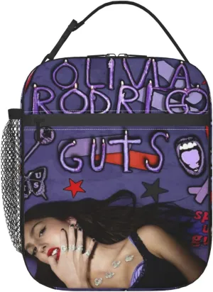 Olivia Songwriter Actress Rodrigo Hiking Leakproof Tote Lunch Bags Office Work Leakproof Tote Womens Lunch Bag for Women