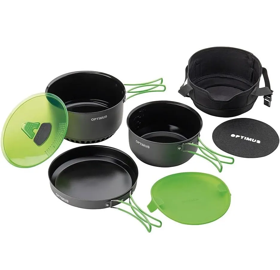 Optimus Terra Camp HE Cook Set with Heat Exchanger System | Great for Camping