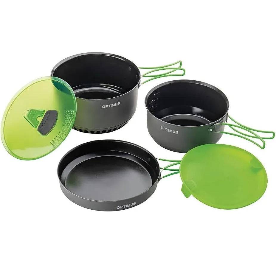 Optimus Terra Camp HE Cook Set with Heat Exchanger System | Great for Camping