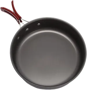 Outdoor Camping Frying Pan Portable Non Stick Cooking Ware for Family Use for Picnic and Outdoor Cooking Black