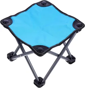 Outdoor Folding Chair Compact Portable Stool Oxford Cloth Non-Slip Metal for Fishing