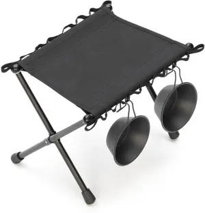 Outdoor Mazar Folding Camping Portable Moon Chair Lightweight Aluminum Alloy Tactical Fishing Stool 11.4 Inch Tall Seat Foldable with Carry Bag for Hiking BBQ