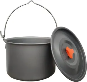 Outdoors 4-6 People Camping Non-Stick Pan Camping Hanging Pot Cauldron Team Bonfire Have A Picnic Pot Portable Picnic